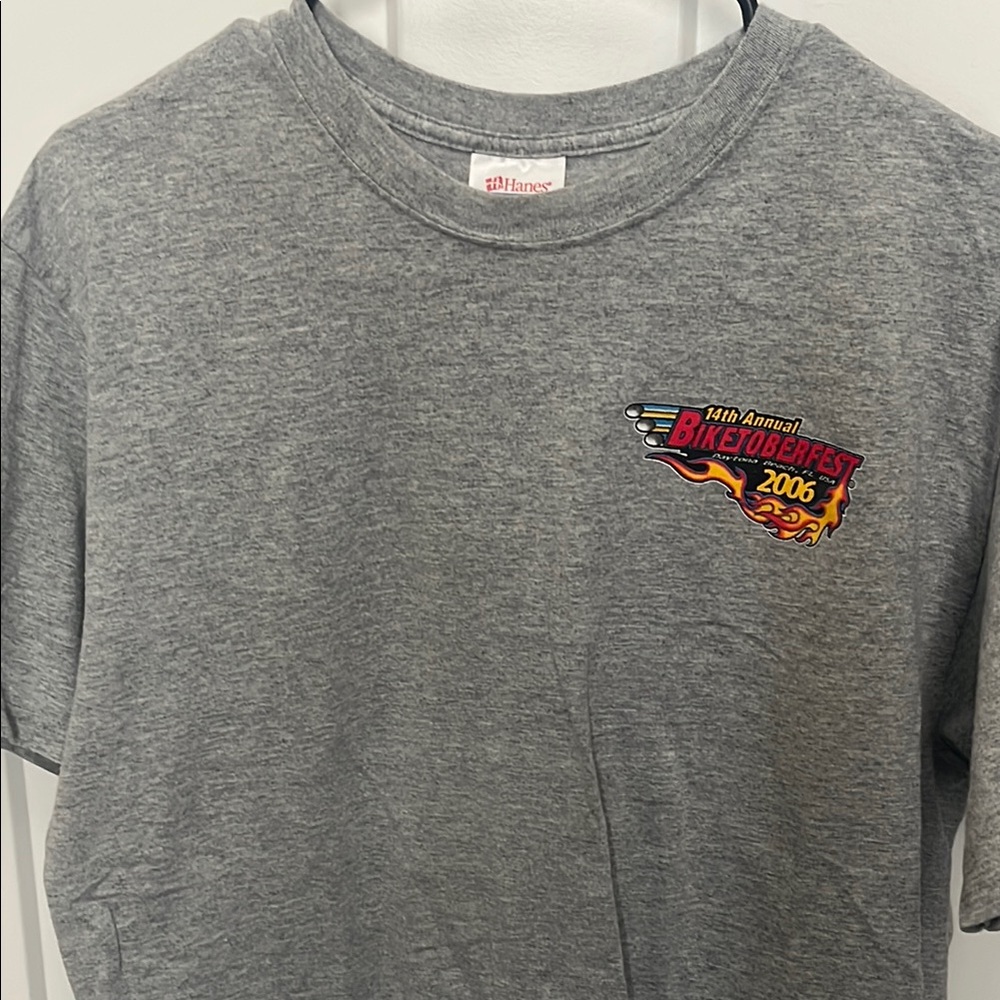 Hanes Gray Biketoberfest 2006 T-Shirt